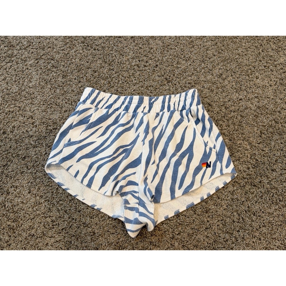 Aviator Nation Tiger Stripe Shorts Women's Size Medium Rare Print *